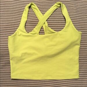 Abercrombie & Fitch Bright Yellow Crop Top